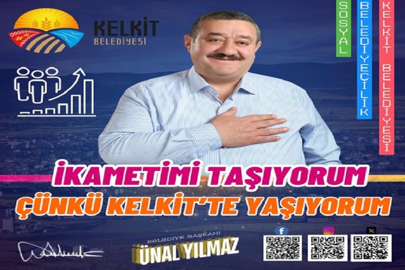 Kelkit Belediye Başkanlığından İkametgah Taşıma Çağrısı Yapıldı